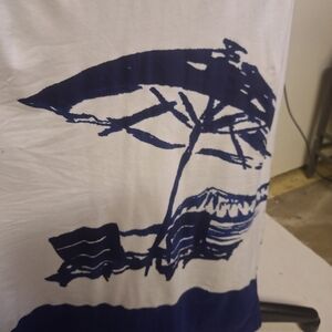 Tommy Bahama Blue and White Maxi Dress